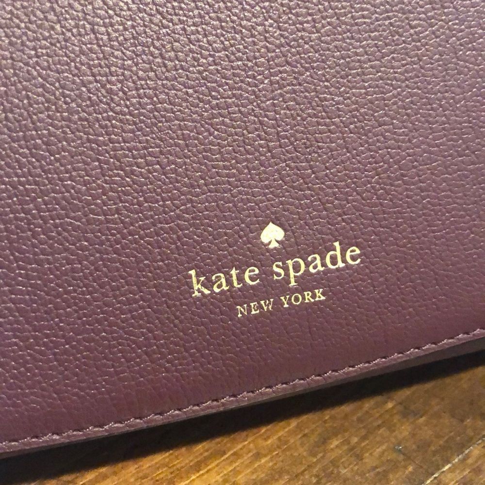 Kate Spade plum mulberry tassel shoulder bag purse - Picture 6 of 8